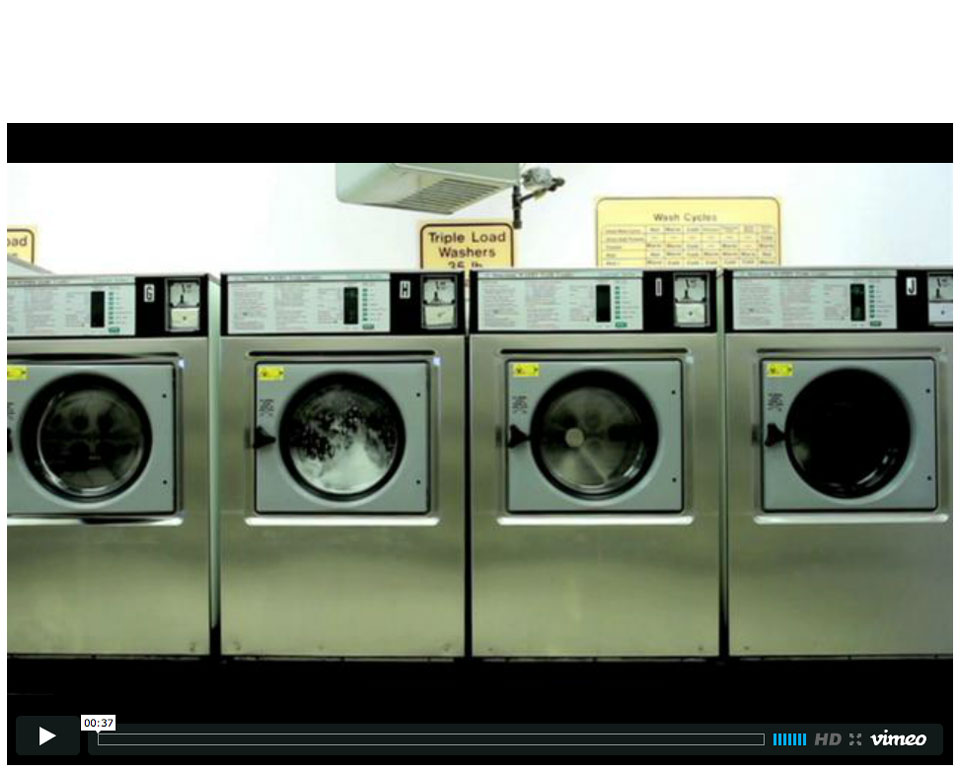 Washing machine proof pre-roll digital video.